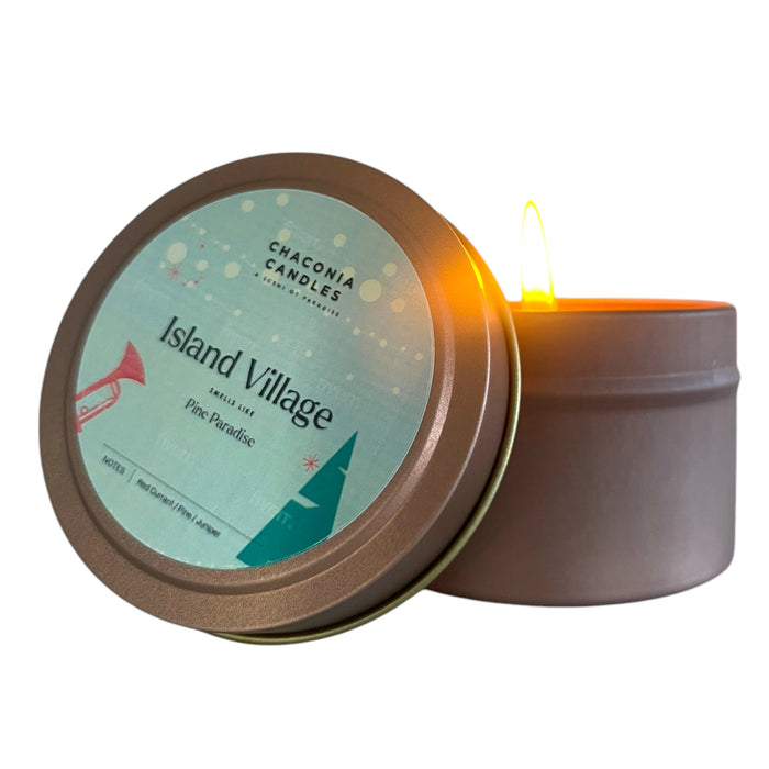 Island Village — Travel Candle Tins